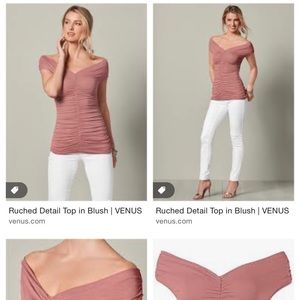 Venus women’s rauched blush colored top - New